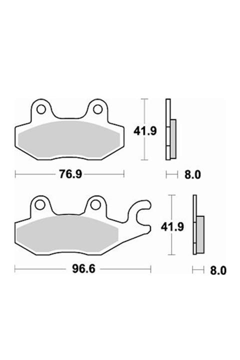 Moto Adv Garage Kawasaki Ninja 250 R Ön / Arka Fren Balatası Sinterli Braking