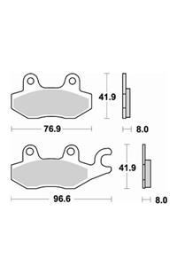 Moto Adv Garage Kawasaki Ninja 250 R Ön / Arka Fren Balatası Sinterli Braking