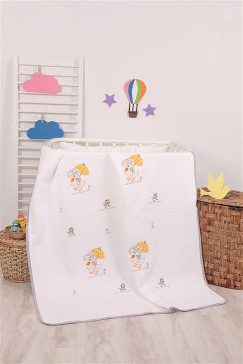 mellowbabystore Gri Civciv Desenli Bebek Pikesi