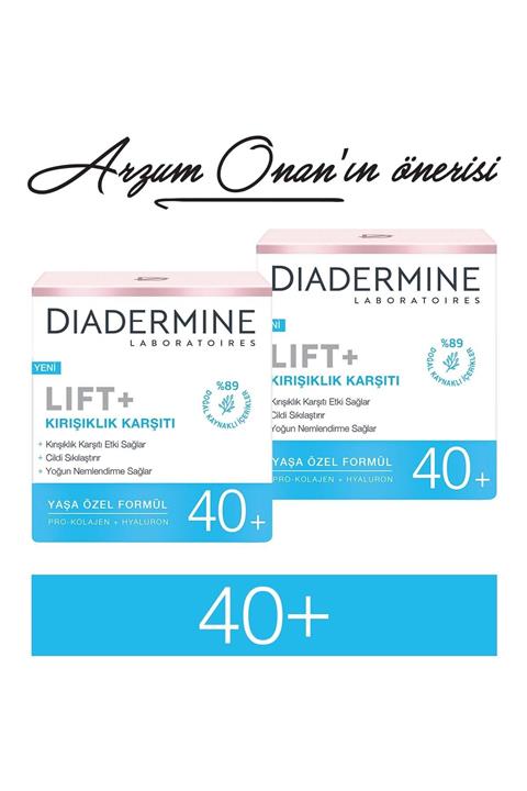 Diadermine Kırışıklık Karşıtı Lıft+ 40+Gündüz Kremi X 2 Adet