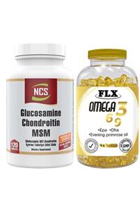 NCS Glucosamine Chondroitin Msm Boswellia Glukozamin 120 Tablet & Flx Omega 3-6-9 90 Tablet