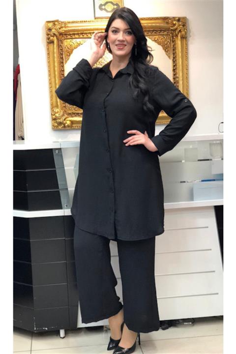 mylife tekstil Kadın Büyük Beden İkili Takım