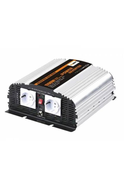 Carspa 1200 Watt W 12 V Modifiye Sinus Invertör Inverter Çevir