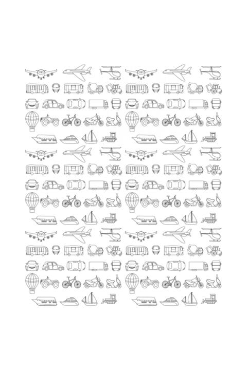 HobbyWall Boyanabilir Duvar Kağıdı Taşıtlar Hdbc032