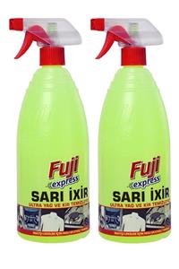 FUJI Sarı Ixir 2'li 10kat Ultra Güçlü Temizlik Yağ Kir Leke Araç Ve Ev Zorlu Yağ Kirler Için Özel 1000ml