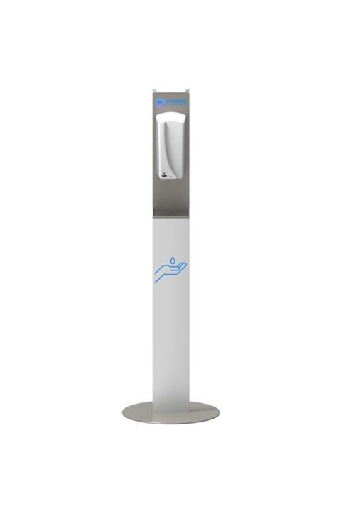 Hygiene Point Alüminyum El Dezenfektan Standı - Fotoselli Dispenser Alm. Gri