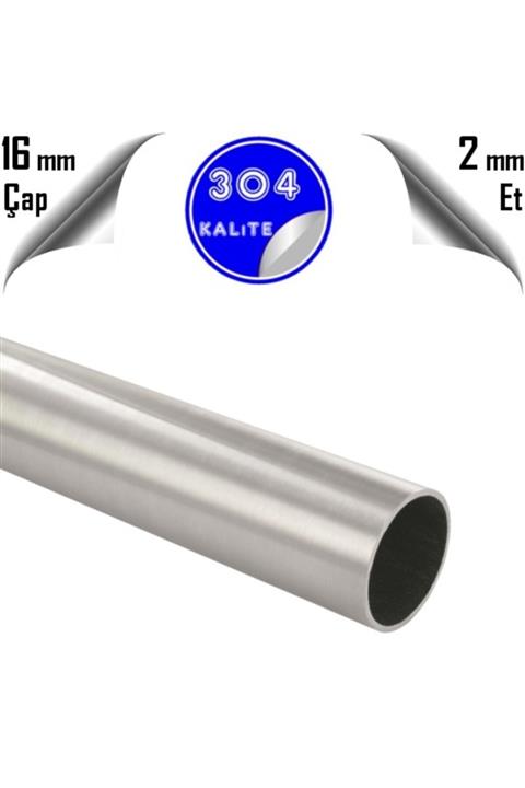 PÇS Paslanmaz Paslanmaz Çelik Boru 16 X 2 Mm (1 METRE)