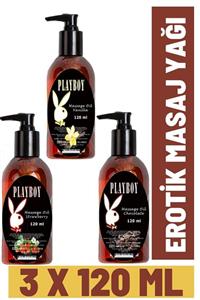 Playboy Massage Oil 120 ml 4 Çeşit Vücut Masaj Yağı