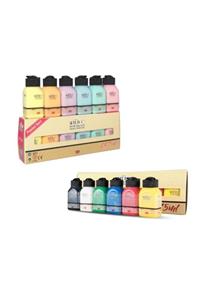 Artdeco 6 Pastel 6 Canlı Renk Akrilik Boya 12*75 ml Set