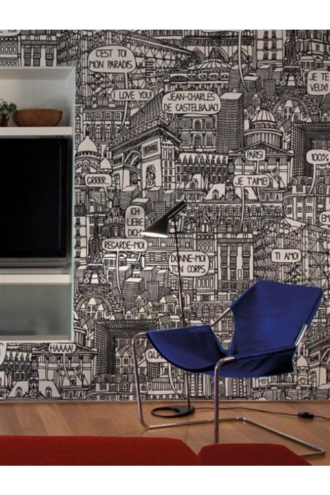 BAŞYAPI DİZAYN Karikatür Desenli Ithal Duvar Kağıdı 11102609 (5m²)