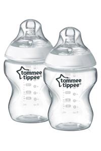 tommee tippee Closer To Nature Ikili Pp Biberon Yavaş Akışlı (0-3 Ay) Ay 2 X 260 Ml Beyaz