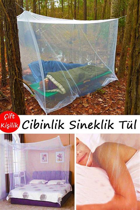 Helen's Home Çift Kişilik Sinek Koruyucu Tül Cibinlik Ev Ve Dış Mekan Kullanımına Uygun Sineklik