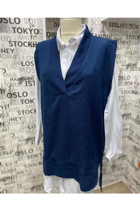 hukkabutik Kadın Tesettür Gömlek Süveter Takım