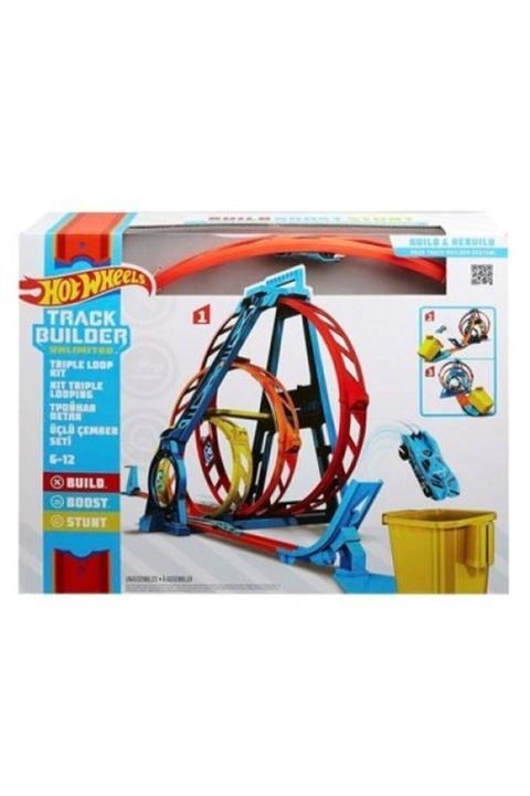 HOT WHEELS Mtl-hw Track Buılder Üçlü Çember Aksiyonu Seti Glc96