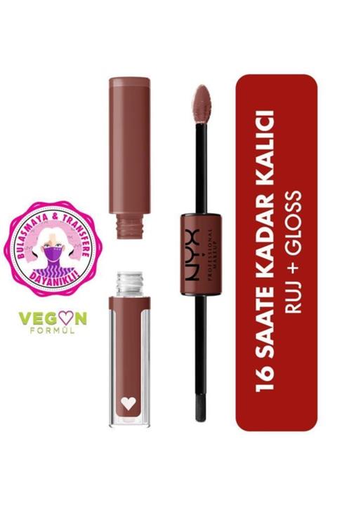 NYX Professional Makeup Shine Loud High Shine Lip Color Boundary Pusher - Dudak Parlatıcısı