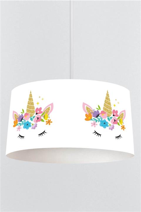 Rivaİstanbul Beyaz Unıcorn Çocuk Sarkıt Avize