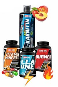 Hardline Thermo L-karnitin 1000mg Şeftali Aromalı + Vitamin Mineral + Burner + Cla Yağ Yakıcı Enerji