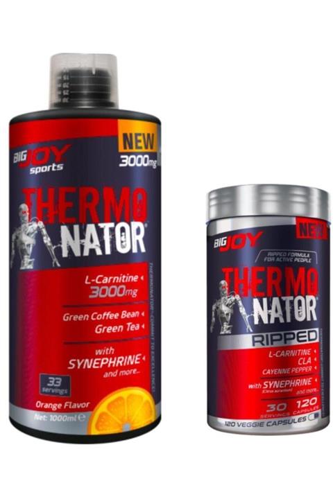Bigjoy Sports L-carnitine 3000mg/ /thermonator Ripped 120 Thermojenik