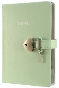 Victoria's Journals Hush Hush Pastel Kilitli Defter Pastel 13x18 cm Yeşil