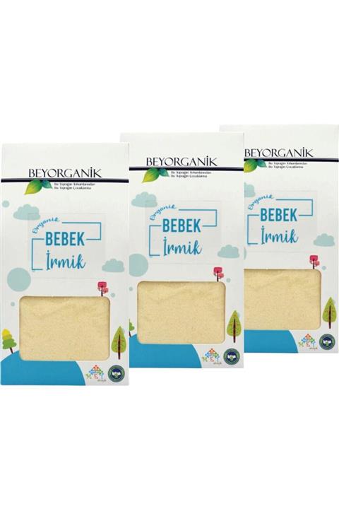 BEYORGANİK Organik Bebek Irmiği 350 G * 3 Adet (Toplam 1050 G)