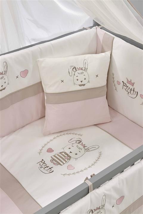 Meltem Smart Pretty Nakışlı Bebek Uyku Seti - 60*120 Cm