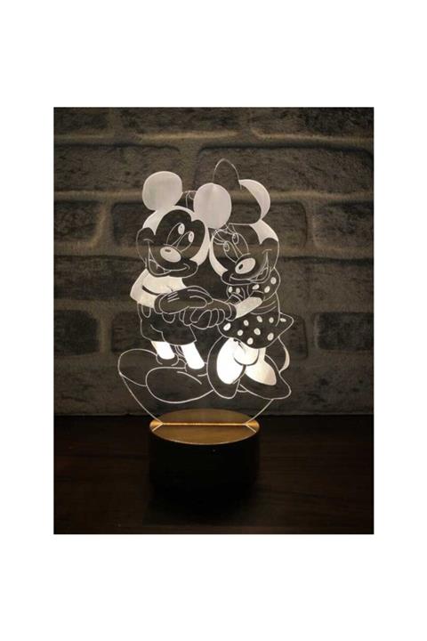 BYLAMP Mickey Ve Minnie Mouse Lamba