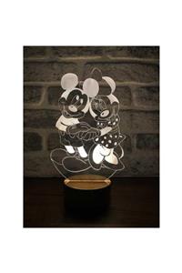 BYLAMP Mickey Ve Minnie Mouse Lamba