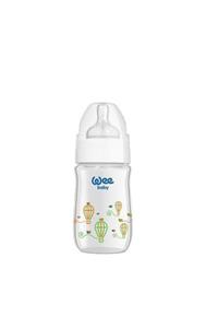 Wee Baby Klasik Plus Geniş Ağızlı Isıya Dayanıklı Cam Biberon 180 ml 140 Mavi