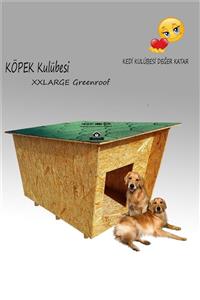 Kedi Kulübesi Köpek Kulübesi Greenroof Xxl - Kedi Köpek Kulübesi - Su Geçirmez - Osb - Ahşap Kulübe