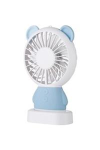 flamingocepshop Damo Bear Mini Taşınabilir Fan - Mavi