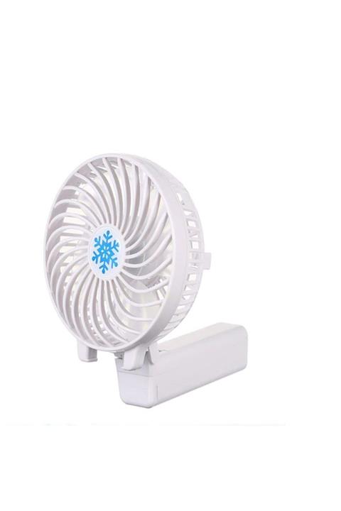 pazariz Mini Usb Katlanır Taşınabilir Şarjlı El Fanı Beyaz