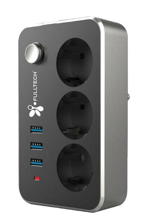 whitetech 3'lü Termal Akım Korumalı Usb Girişli Akıllı Priz Ftr-02