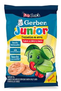 GERBER Pirinç Cipsi-biber Ve Limon Aromalı 20 Gr