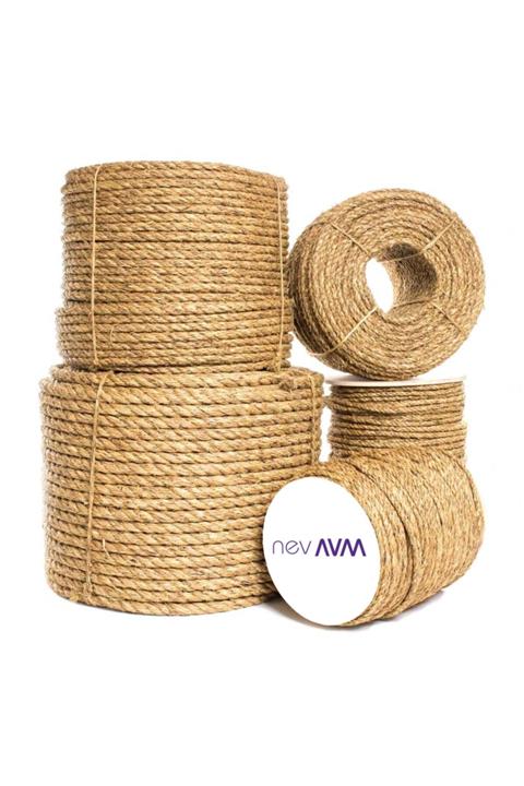 Nev Hasır Ip 8mm 200m (jüt Halat Kendir Doğal Ip)