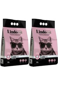 Lindo Cat Lindocat Pudra Kokulu Parfümlü Bentonit Topaklanan Ince Taneli Kedi Kumu 10 Lt * 2 Adet