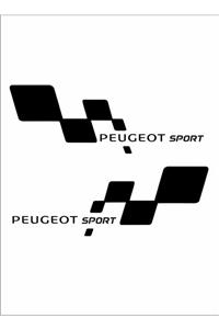 birsign Sport Peugeot Logosu 29cm Sticker Etiket Yapışkanlı Folyo