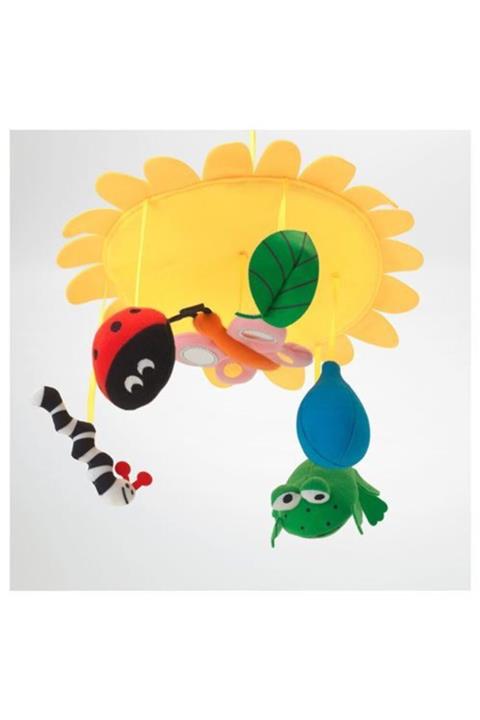 IKEA Dönence 18 cm Bebek Oyuncak Çok Renkli Dönence Meridyendukkan Sarı Renk 18cm Dönence Sarı