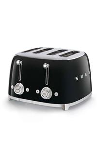 SMEG Tsf03bleu Retro Siyah 4x4 Slot Ekmek Kızartma Makinesi