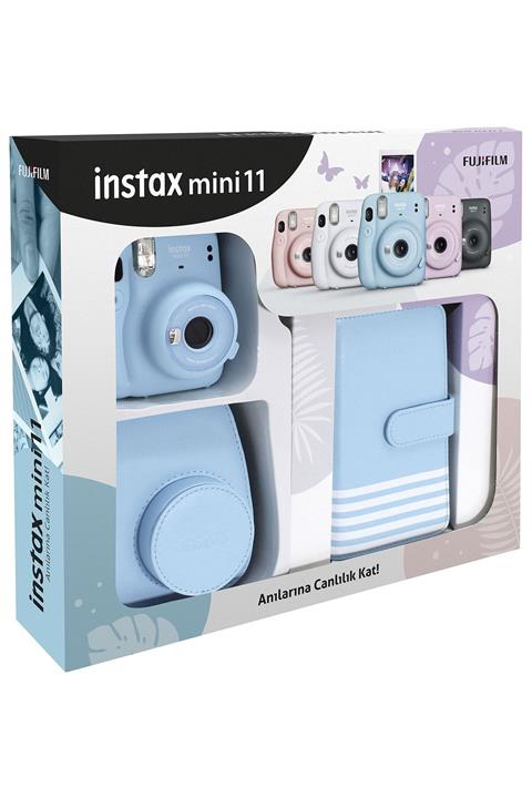 Fujifilm Instax Mini 11 Laporta Albümlü Mavi Kit