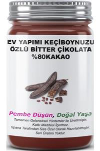 SPANA Keçiboynuzu Özlü Bitter Çikolata %80 Kakao Ev Yapımı Katkısız 250 gr