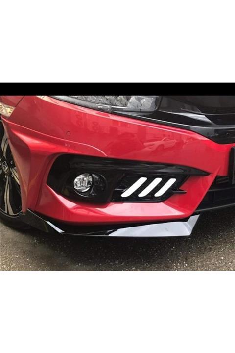 OLED GARAJ Honda Civic Fc5 Çıkıntılı Kalın Model Ön Arka Flap Takımı 2016-2021