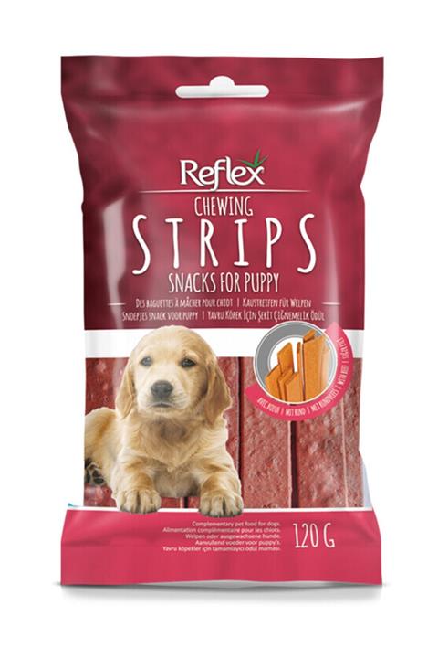 Reflex Chewing Strips Biftekli Yavru Köpek Köpek Ödülü 120 gr