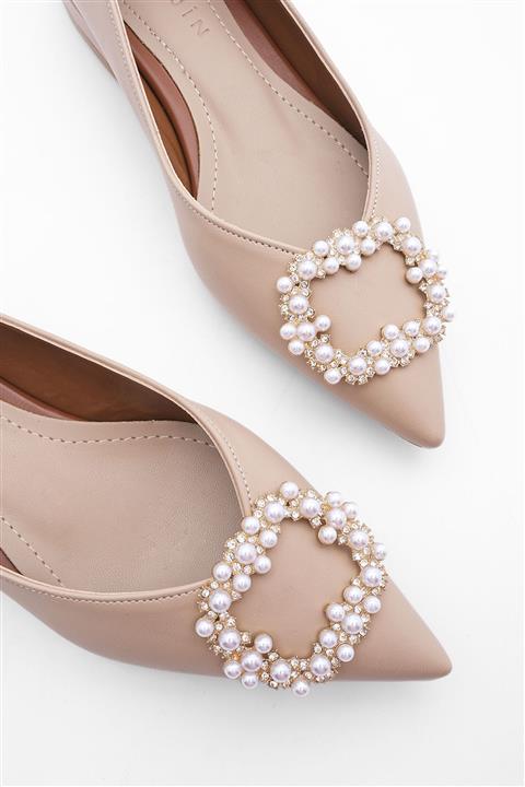 Marjin Kadın Incili Babet Rona bej