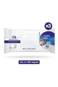 Sleepy Lavanta Yağlı Masaj Ve Temizlik Havlusu 3x40 120 Yaprak