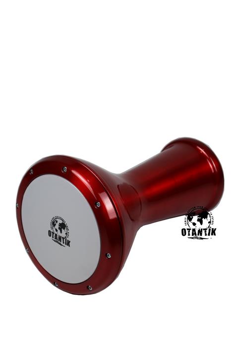 Otantik Müzik Kırmızı Çömlek Boyalı Döküm Alüminyum Darbuka
