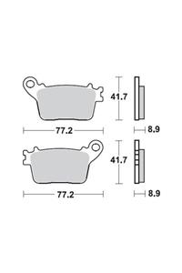 Moto Adv Garage Kawasaki Zx 10 R 11-17 Arka Fren Balatası Sinterli Braking