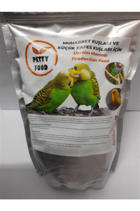 Petty Food Muhabbet Kuşları ve Küçük Kafes Kuşları İçin Üretim Maması Kızıştırıcı 1 kg