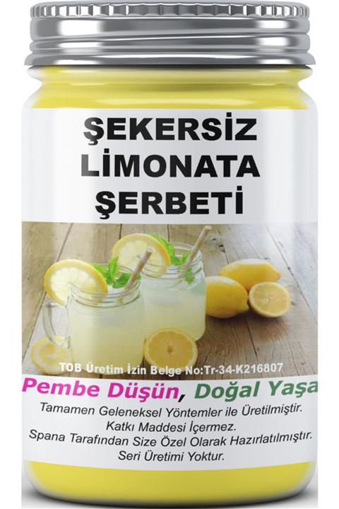 SPANA Şekersiz Limonata Şerbeti Ev Yapımı Katkısız 500ml