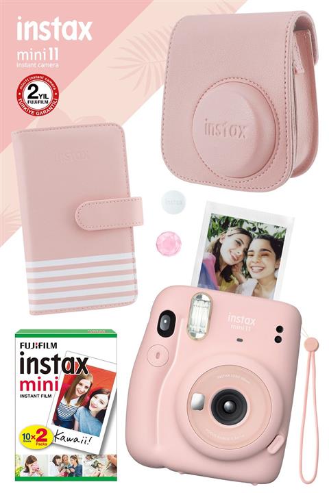 Fujifilm Instax Mini 11 Pembe Fotoğraf Makinesi Ve Hediye Seti 1