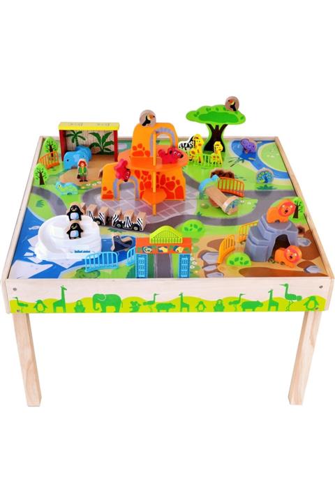 Popsy Oyuncak Hayvanat Bahçesi Akşap Aktivite Masası